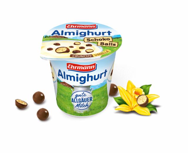 Fotografie - Almighurt Schokoballs Crunchy-Vanilla Ehrmann