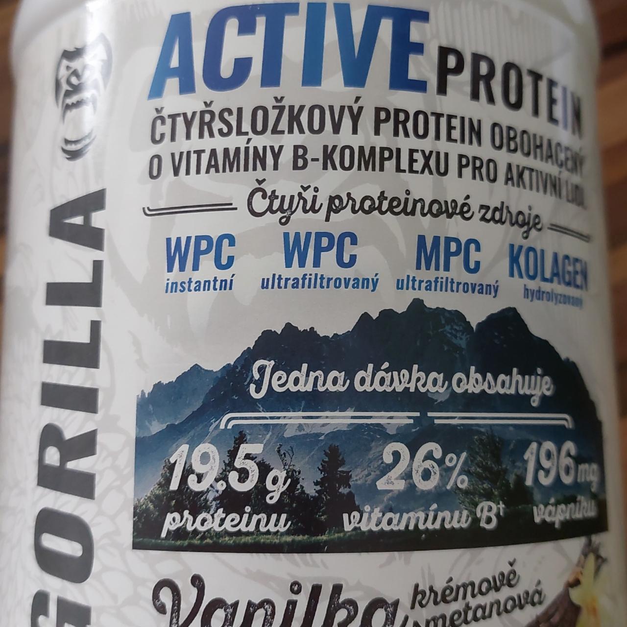 Fotografie - active protein vanilka Gorilla