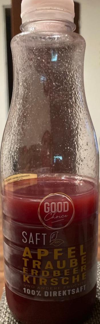 Fotografie - Apfel Trauben Edbeer Kirsche Saft - Good Choice Hofer