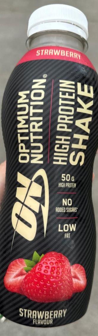 Fotografie - High protein shake strawberry flavour Optimum Nutrition