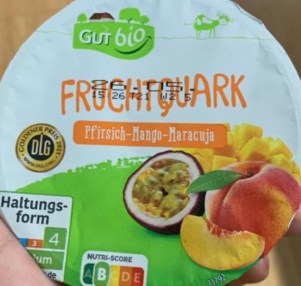 Fotografie - Fruchtquark Pfirsich Mango Maracuja GutBio