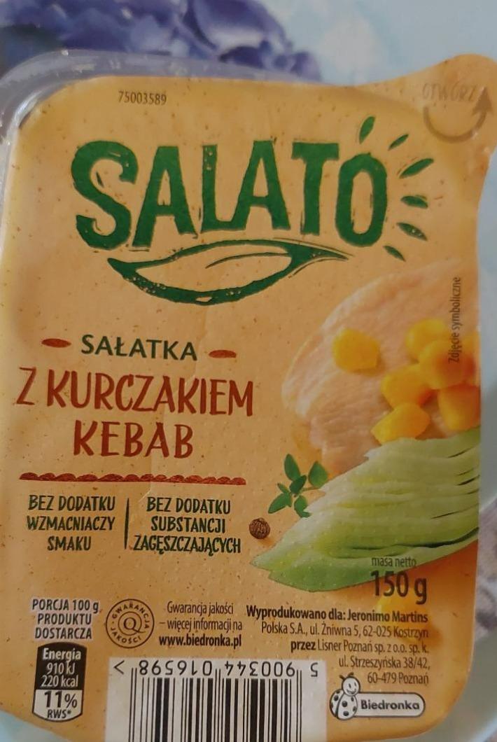 Fotografie - Salatka z kurczakiem kebab