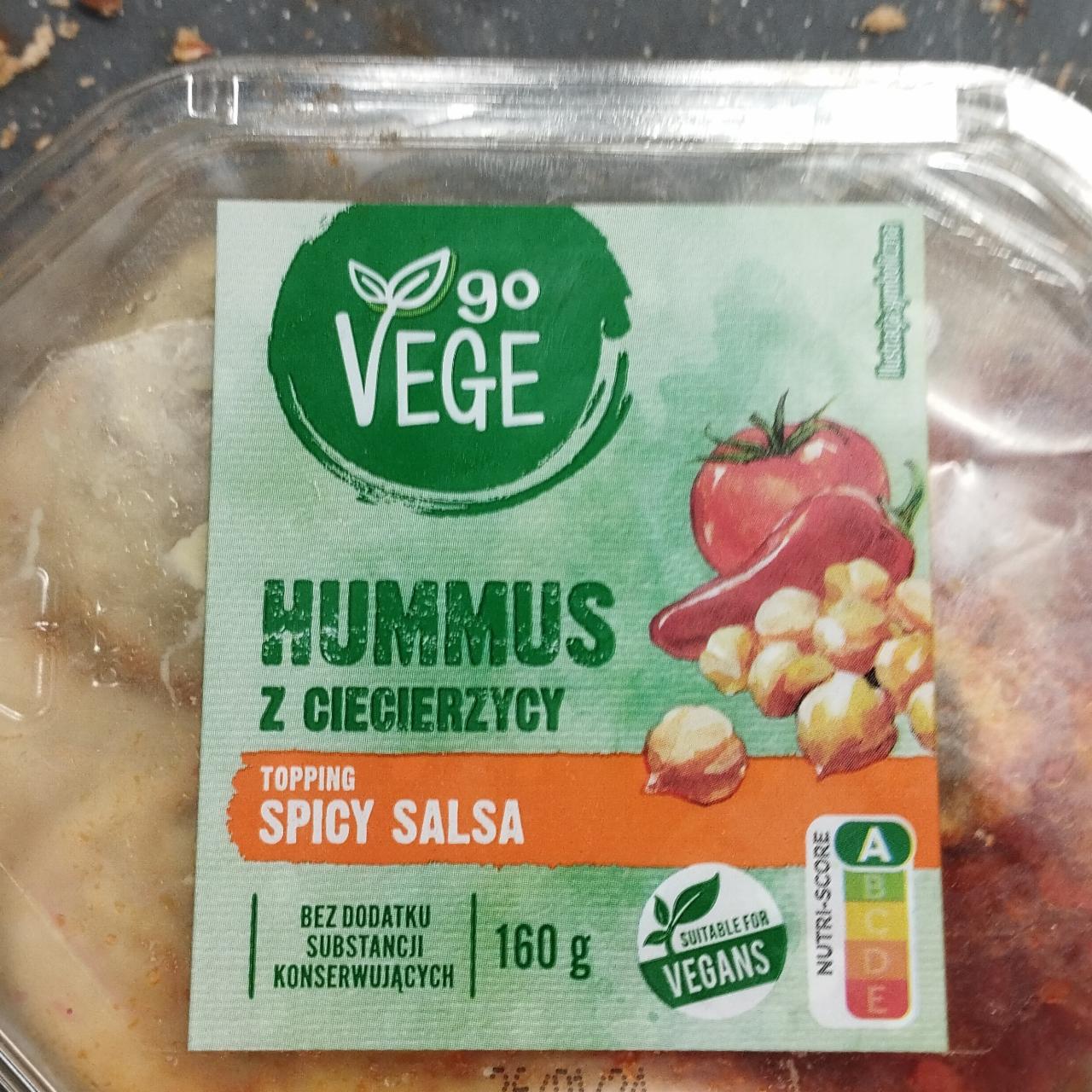 Fotografie - Humus z ciecierzycy Topping Spicy Salsa Go Vege