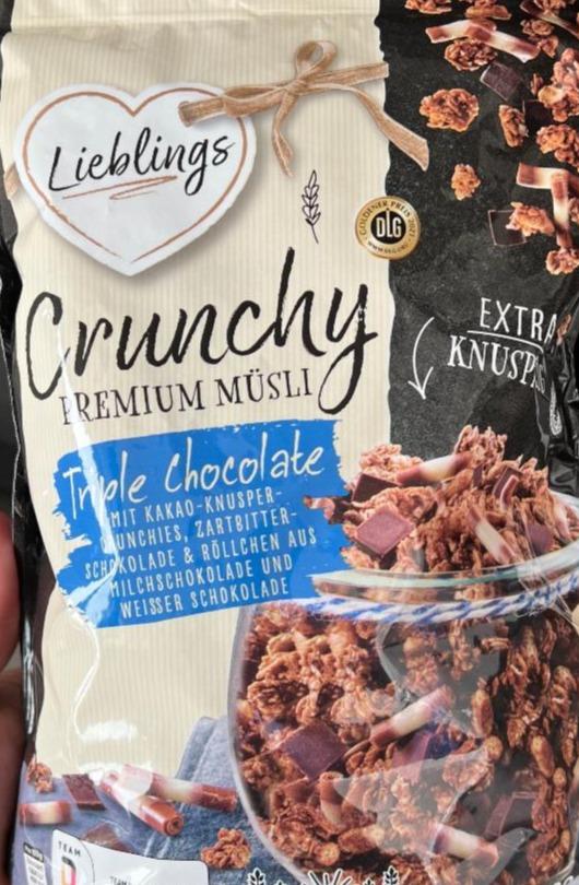 Fotografie - Crunchy Premium Müsli Triple Chocolate Lieblings