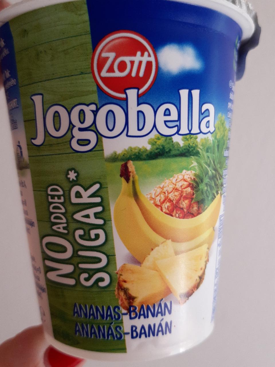 Fotografie - Jogobella No added sugar ananas-banán