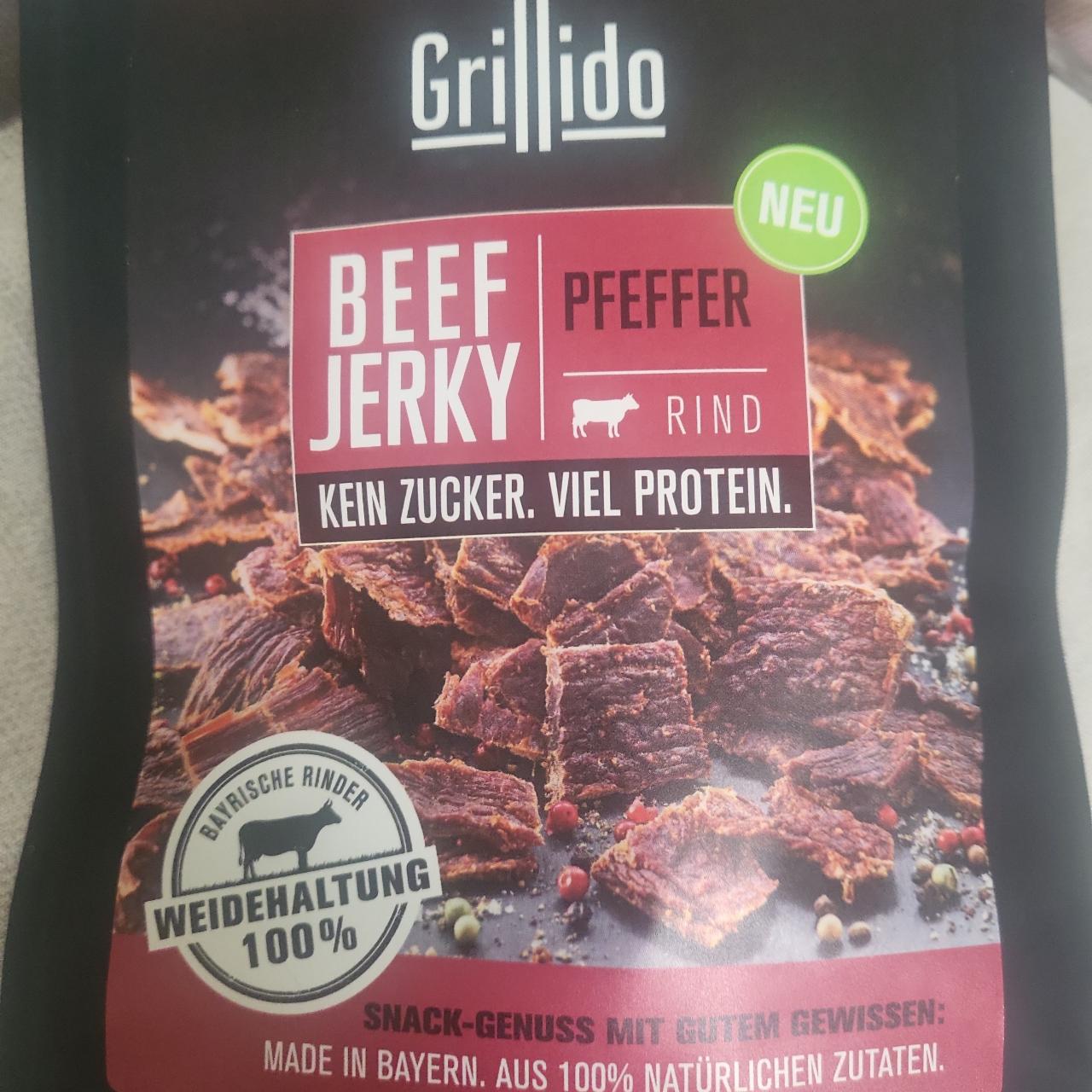 Fotografie - Beef jerky pfeffer rind Grillido