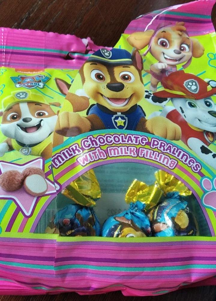 Fotografie - Milk chocolate pralines Paw Patrol