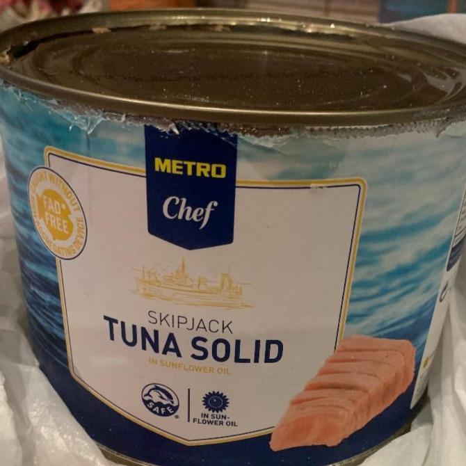 Fotografie - TUNA SOLID in sunflower oil Metro