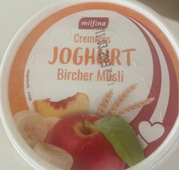 Fotografie - Cremiges Joghurt Bircher Müsli Milfina