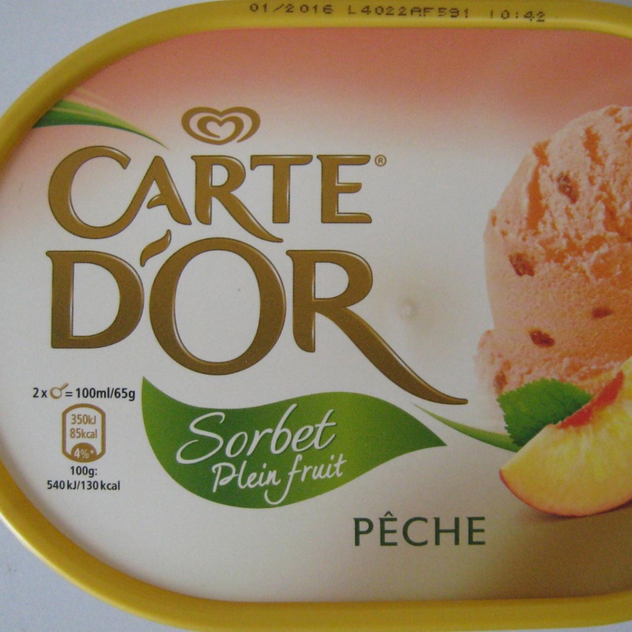 Fotografie - Sorbet plein fruit peche Carte d'Or