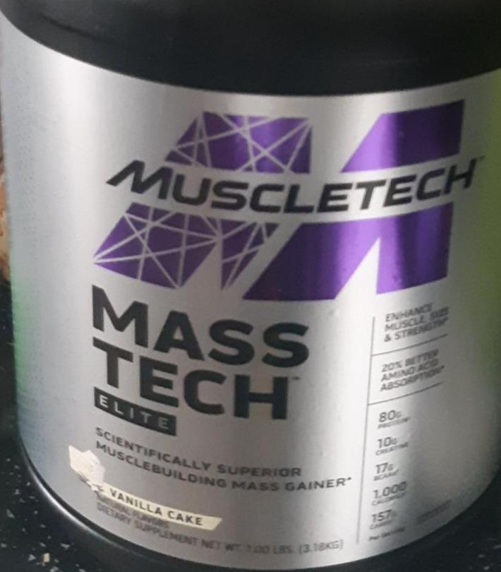 Fotografie - Mass Tech Elite Vanilla Cake Muscletech