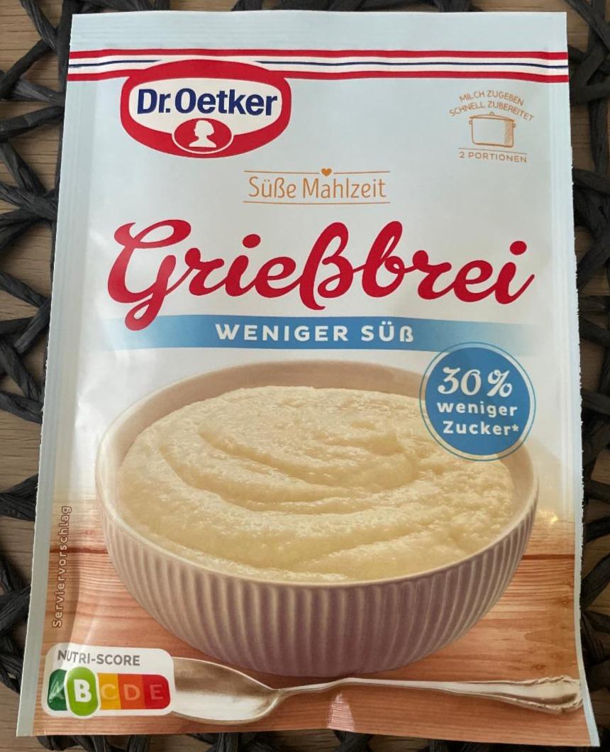 Fotografie - Grießbrei weniger Süß Dr.Oetker