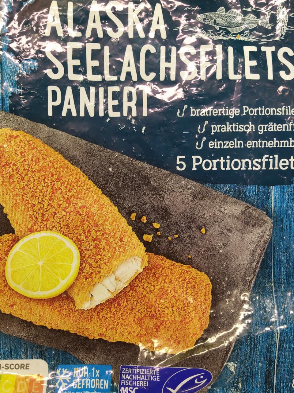 Fotografie - Alaska Seelachsfilets paniert REWE Beste Wahl