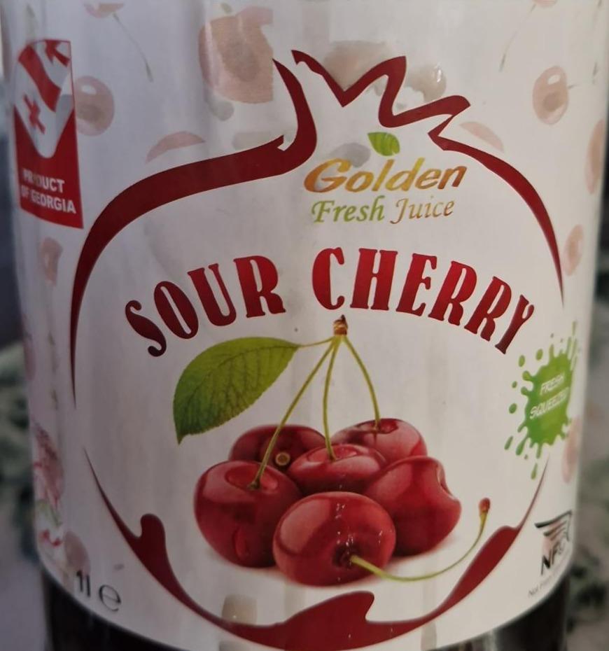 Fotografie - Sour cherry fresh juice Golden