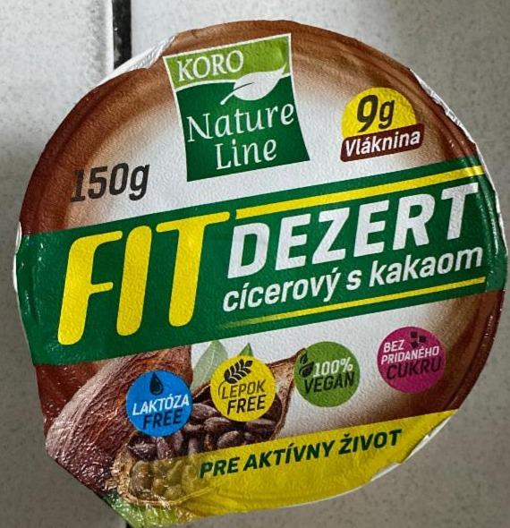 Fotografie - Fit dezert cícerový s kakaom KORO