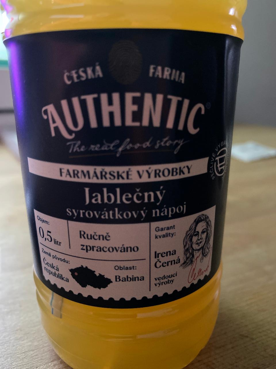 Fotografie - jablečný syrovátkový nápoj Authentic