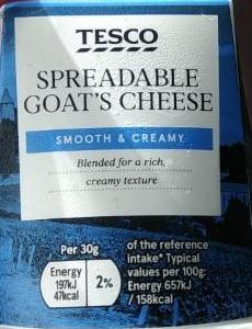 Fotografie - spreadable goats cheese Tesco