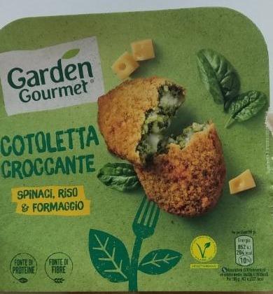 Fotografie - Cotoletta croccante Spinaci, Riso & Formaggio Garden Gourmet