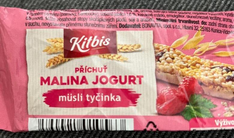 Fotografie - Müsli tyčinka malina v jogurtu Kitbis