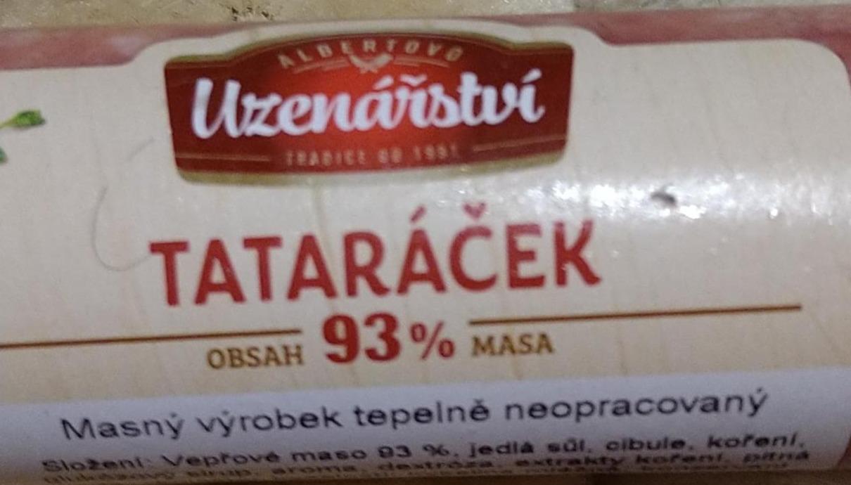 Fotografie - Tataráček 93% masa Albertovo uzenářství