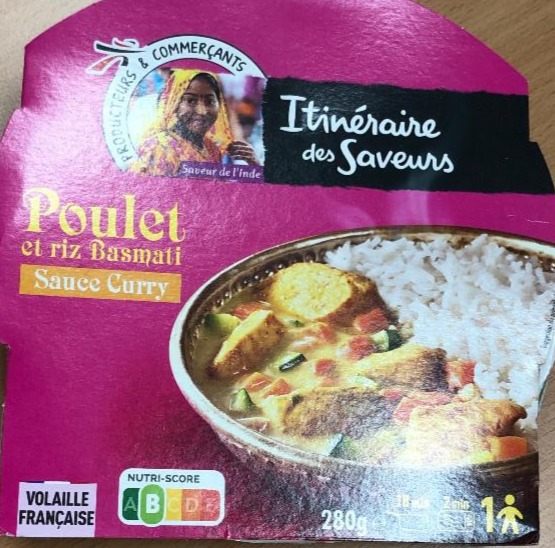 Fotografie - Poulet Sauce Curry et Riz Basmati