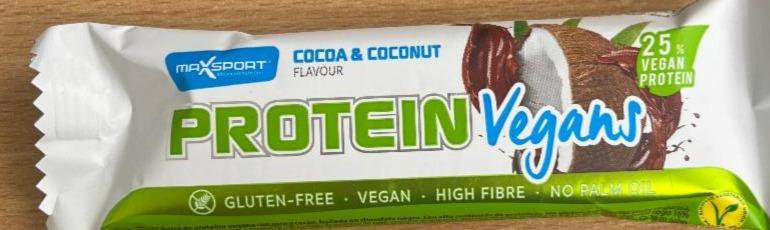 Fotografie - Protein Vegans Cocoa & Coconut flavour MaxSport