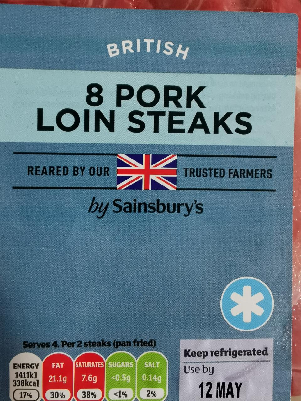 Fotografie - 8 Pork Loin Steaks by Sainsbury's