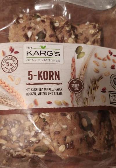 Fotografie - 5-Korn Vollkorn-Knäckebrot Dr. Karg's