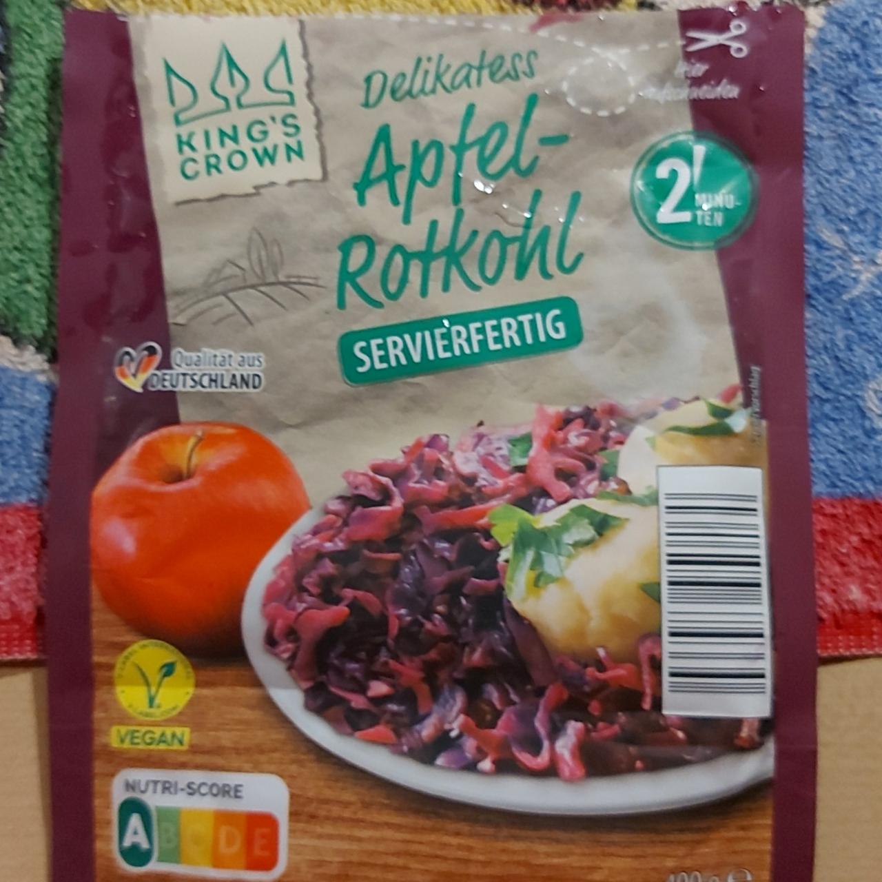 Fotografie - Delikates Apfel-Rotkohl Kings's Crown