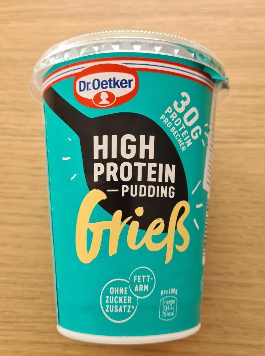 Fotografie - High Protein Pudding Grieß Dr.Oetker