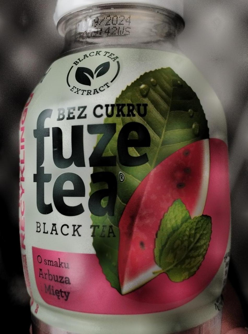 Fotografie - Black tea o smaku arbuza i mięty bez cukru Fuzetea