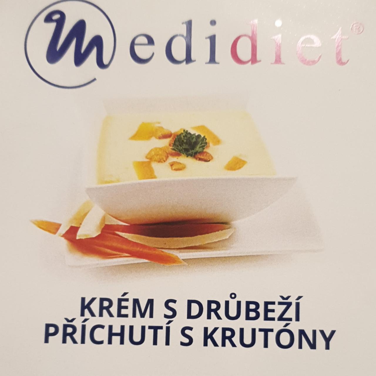 Fotografie - Krém s drůbeží příchutí s krutóny Medidiet