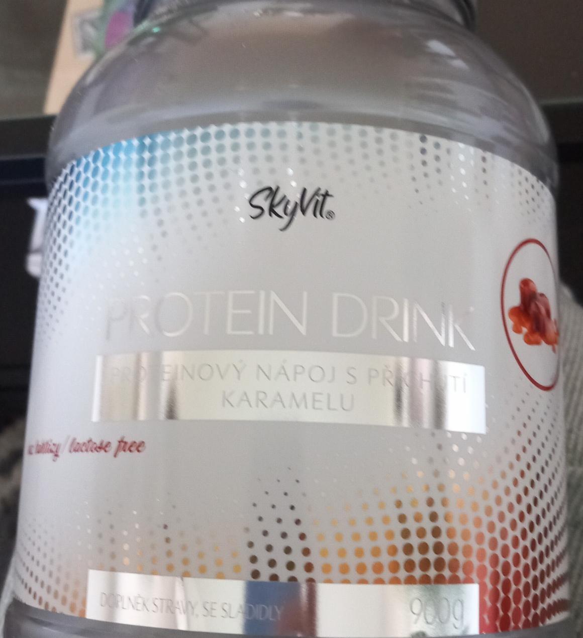 Fotografie - Protein drink proteinový nápoj s příchutí karamelu SkyVit