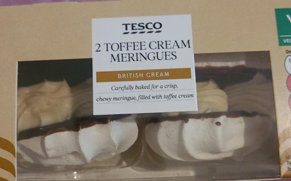 Fotografie - toffee cream meringues Tesco