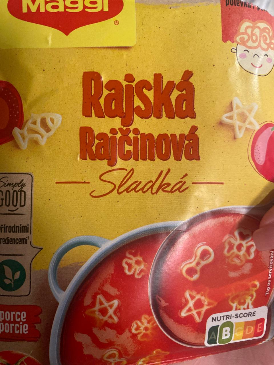 Fotografie - Rajská sladká polévka Maggi