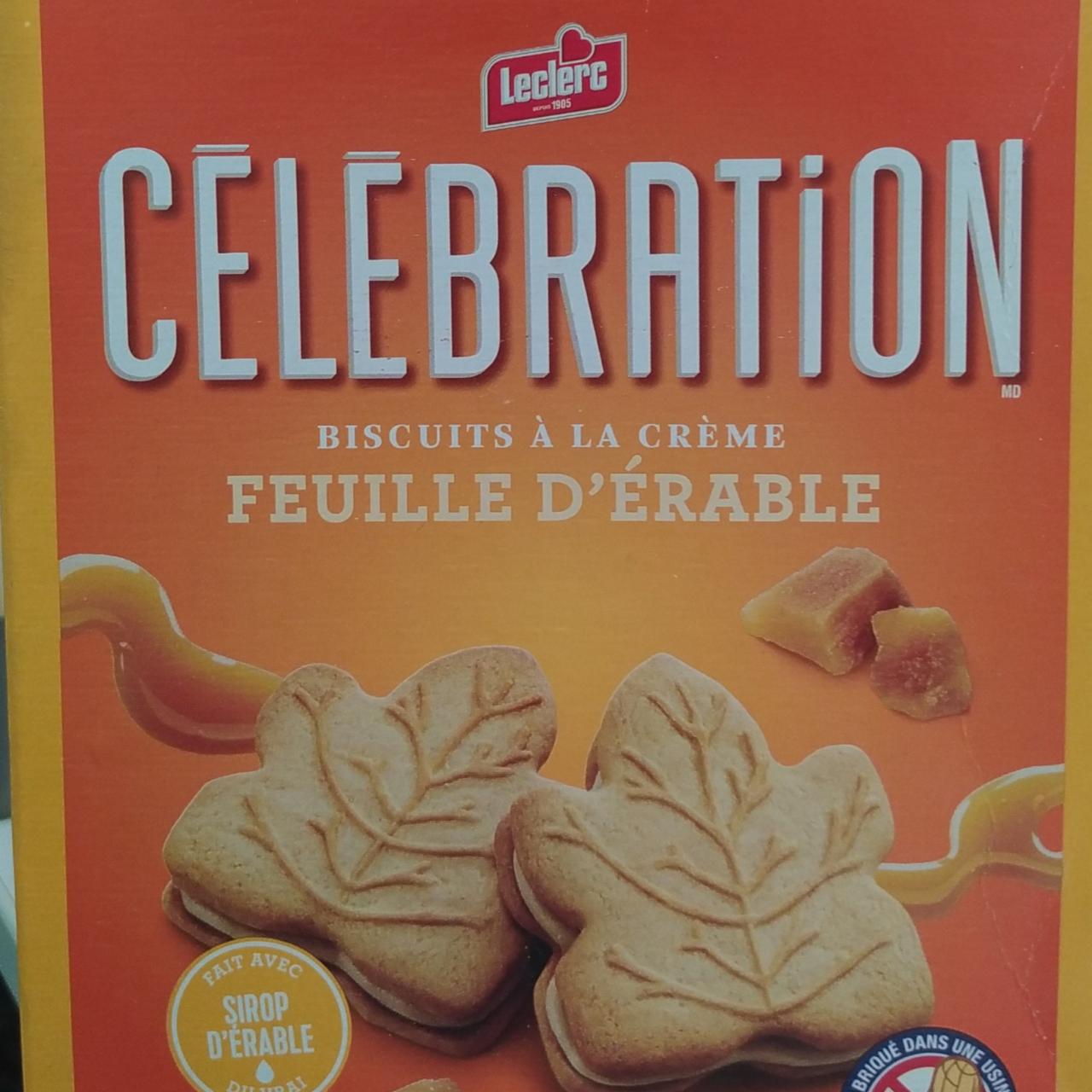 Fotografie - Célébration biscuits à la crème feuille d'érable Leclerc