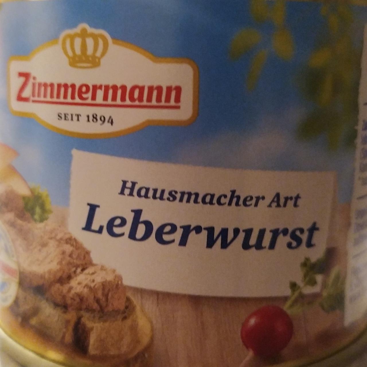 Fotografie - Leberwurst Hausmacher Art Zimmermann