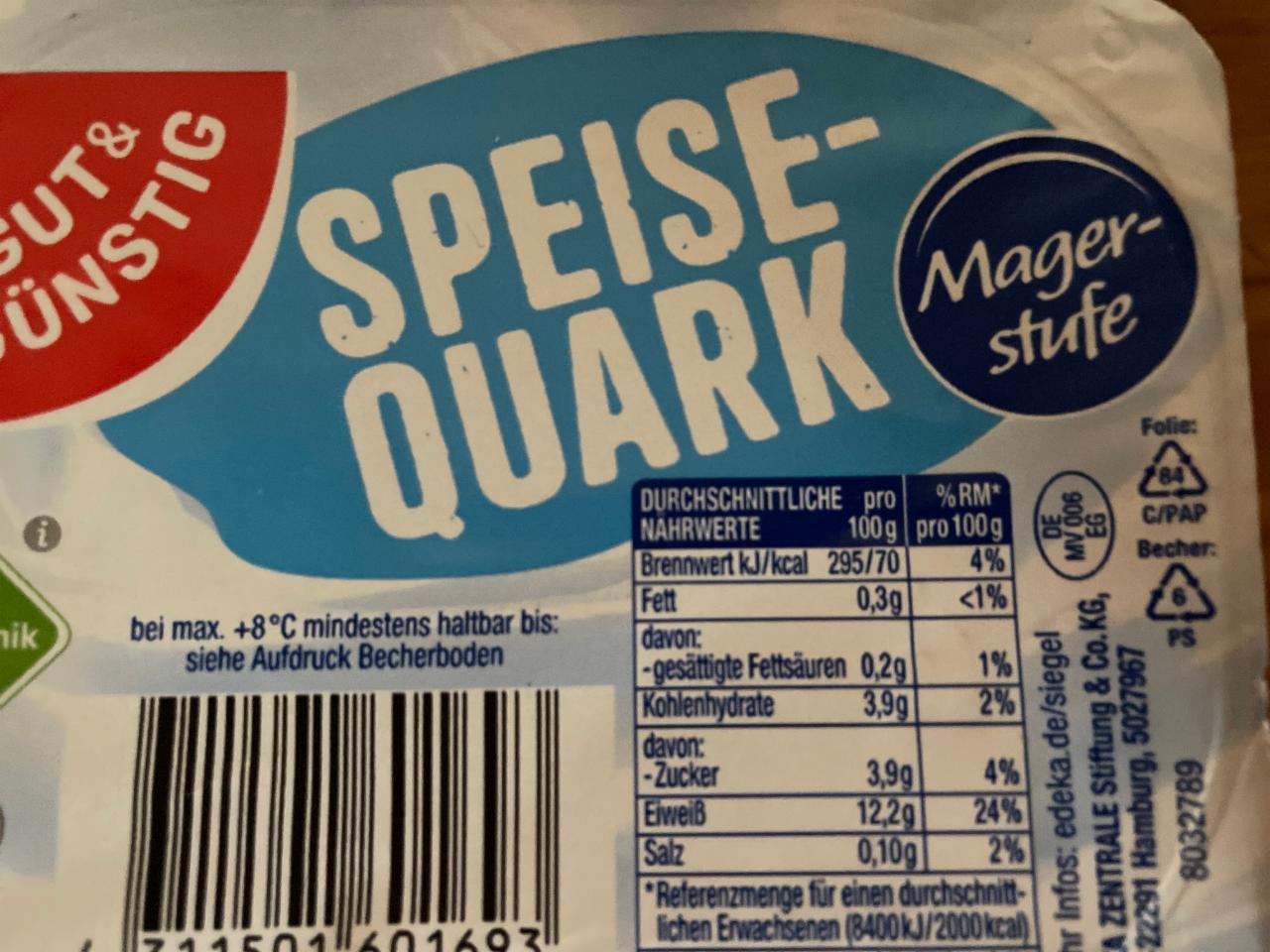 Fotografie - Speise Quark Gut&Günstig