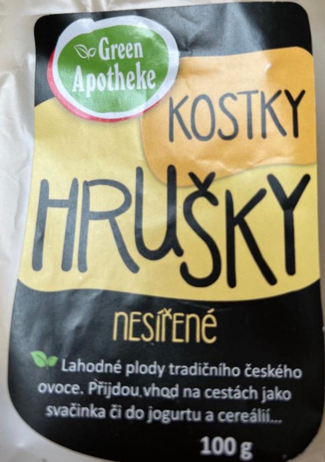 Fotografie - Hrušky kostky bez přidaného cukru, nesířené - Green Apotheke