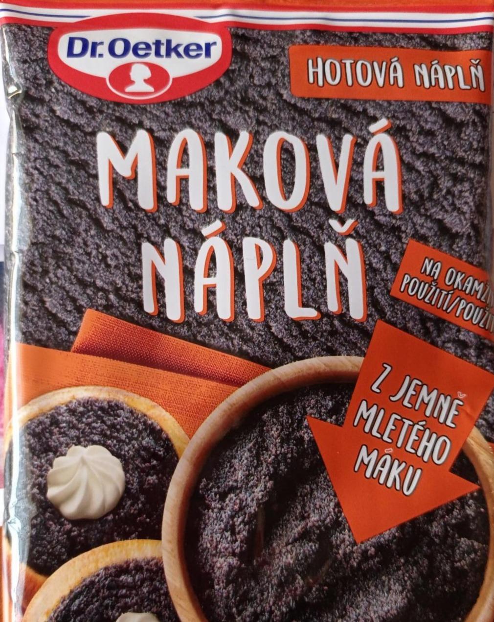 Fotografie - Maková náplň Dr. Oetker