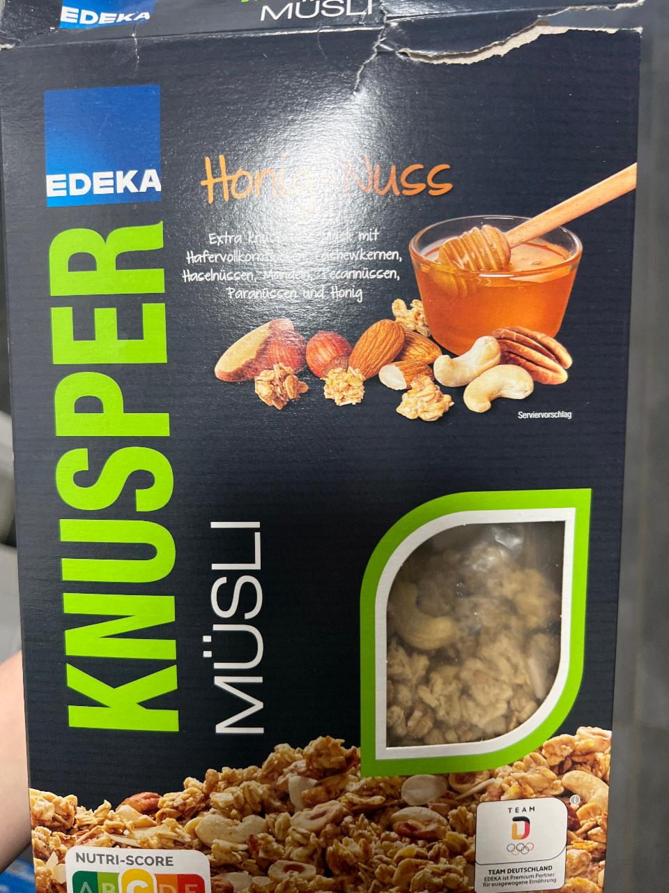 Fotografie - Knusper Müsli Honig-Nuss Edeka