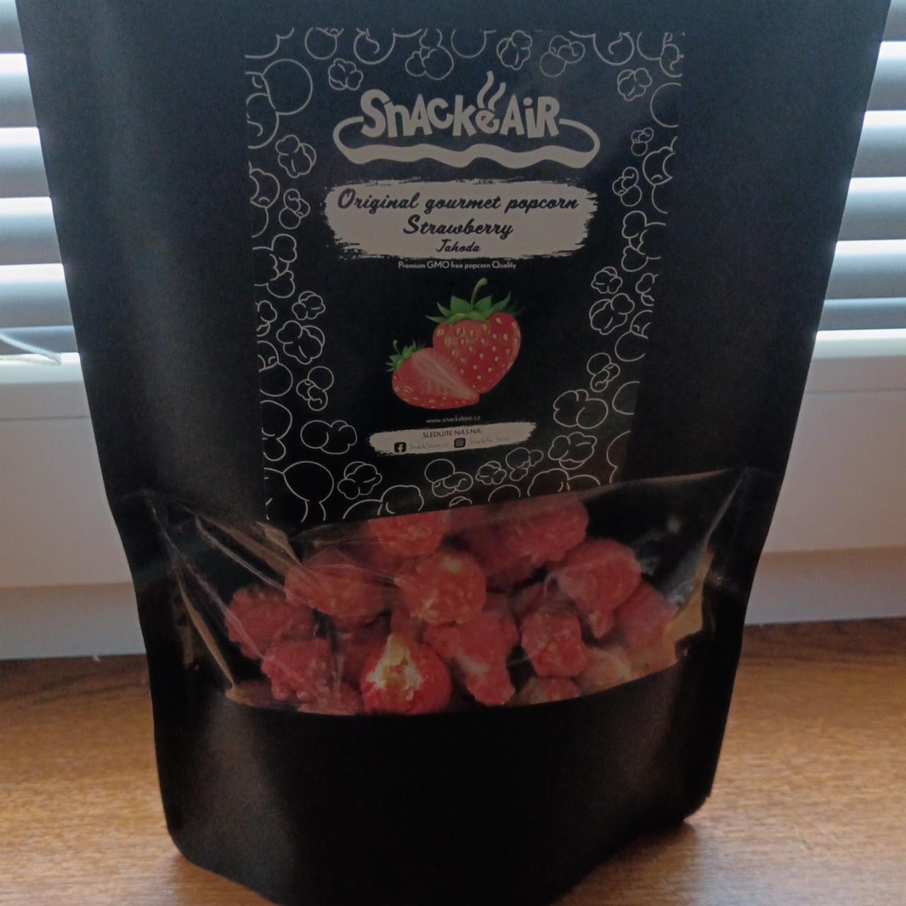 Fotografie - Original gourmet popcorn Strawberry Jahoda SnackeAir