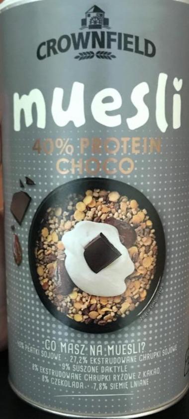 Fotografie - muesli protein choco Crownfield