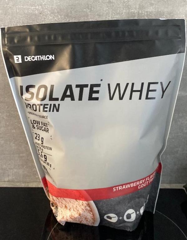 Fotografie - Isolate Whey Protein Strawberry Decathlon