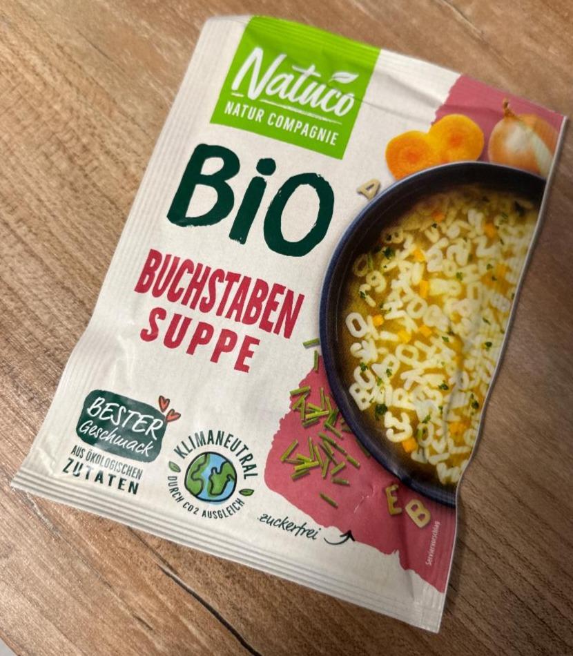 Fotografie - Bio Buchstaben Suppe Natuco