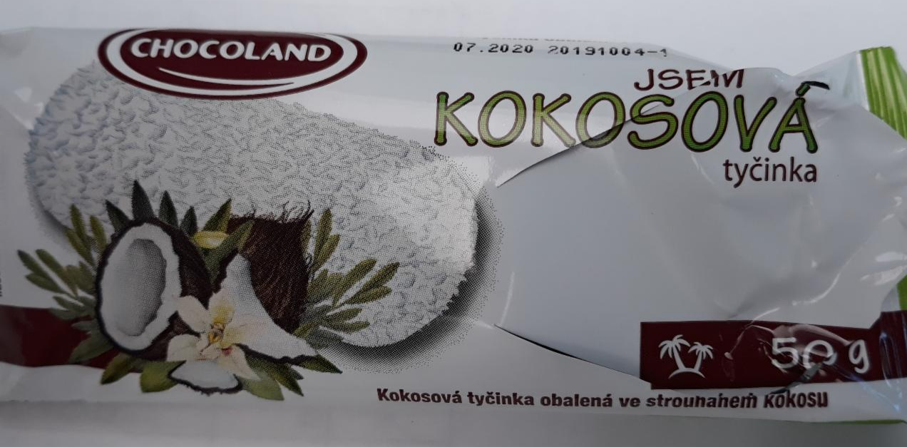 Fotografie - Jsem Kokosová tyčinka s kakaovou náplní Chocoland