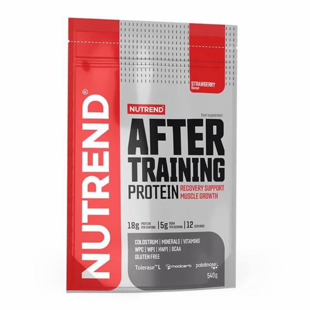 Fotografie - After training protein strawberry (jahoda) Nutrend