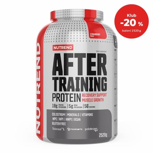 Fotografie - After training protein strawberry (jahoda) Nutrend