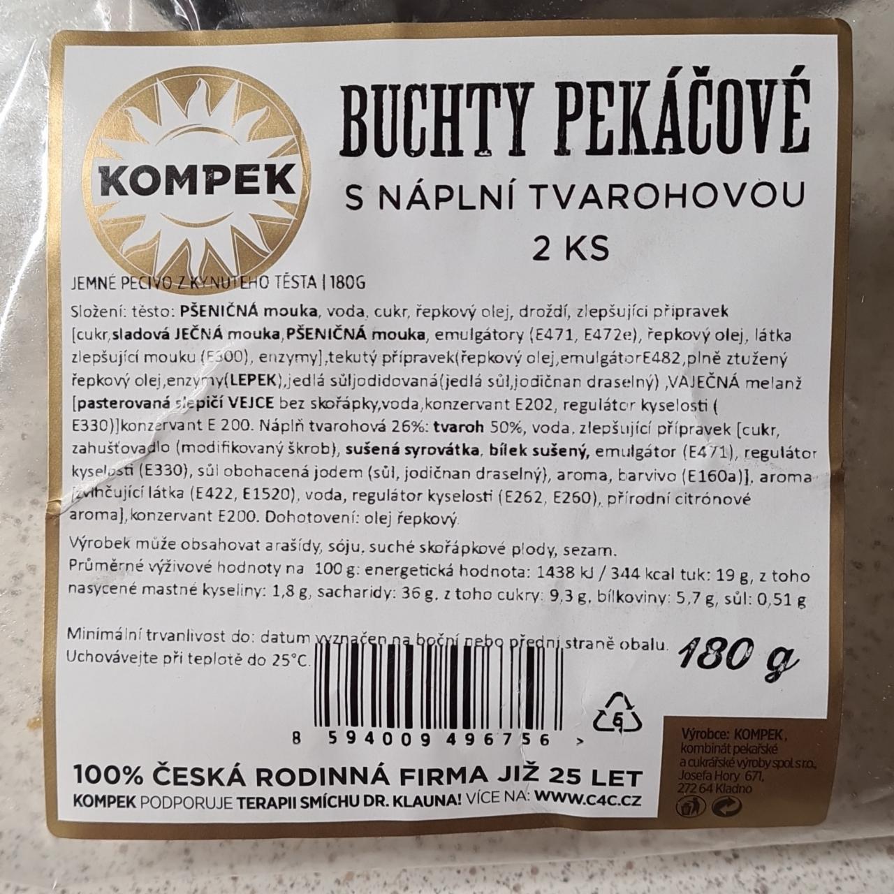 Fotografie - Buchty pekáčové s náplní tvarohovou Kompek