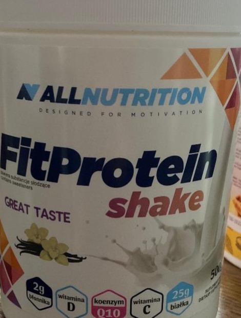 Fotografie - FitProtein Vanille shake Allnutrition